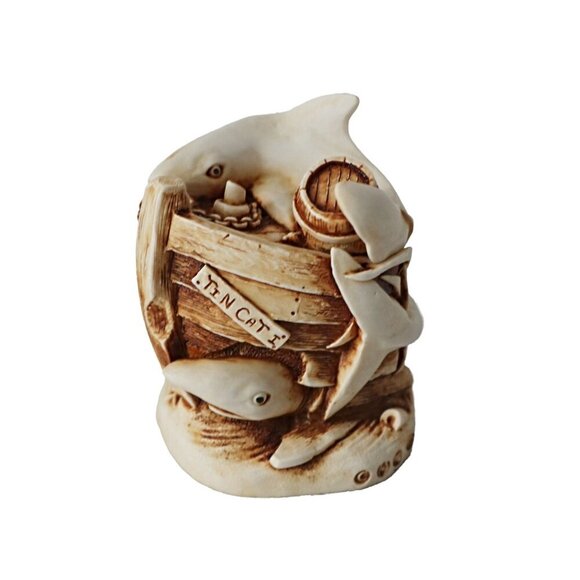 Harmony Kingdom Tin Cats Sharks and Sunken Ship UK Made Trinket Box - Picture 2 of 8